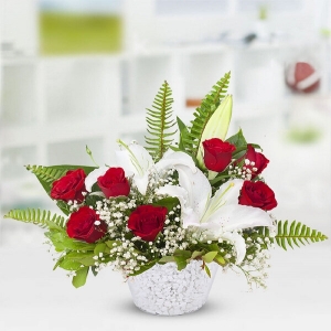  Konyaaltı Çiçek - Pembe Gül Buketi