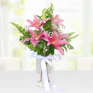 Konyaaltı Çiçekçi - Pembe Lilyumlar